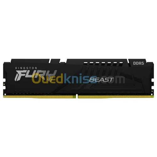 KINGSTON FURY BEAST - 16GO DDR5 - 1 BARRETTE 16GO - 5200MHZ CL36 - XMP 3.0 - AMD/INTEL - BLACK
