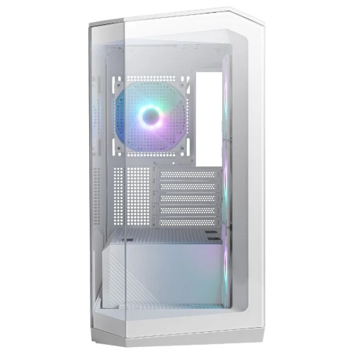 MSI MAG PANO M100R PZ - BOITIER MOYEN TOUR - VERRE TREMPÉ - FAN ARGB - PROJECT ZERO - 360mm - BLANC 
