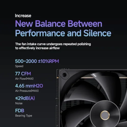 OCYPUS LOTA A40 - AIRCOOLING 120 MM - INTEL & AMD - 4 HEATPIPES - ÉCRAN DIGITAL - 2000 RPM - BLACK