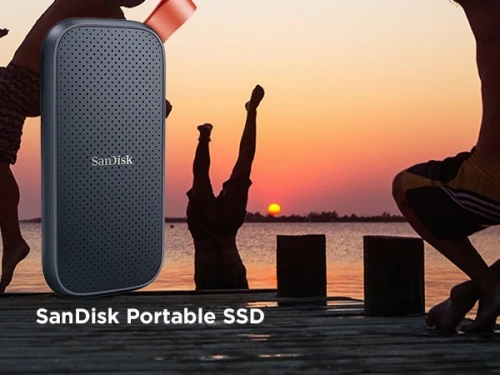 SANDISK PORTABLE 1TO SSD - DISQUE DURE EXTERNE - TYPE-C USB 3.2 - LECTURE JUSQU'À 800 MO/S
