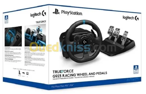 LOGITECH G923 Volant de Course TRUEFORCE et Pédales Pédales Sensibles Double Embrayage PS5 XBOX PC