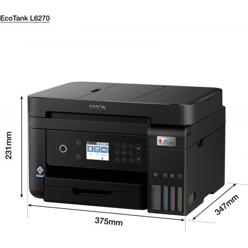 EPSON ECOTANK L6270 - IMPRIMANTE A4 - RÉSERVOIR - RECTO VERSO - WI-FI - ADF - ETHERNET - USB