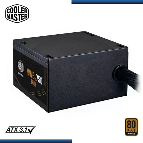 COOLER MASTER MWE BRONZE 750W V3 - ALIMENTATION 80 PLUS BRONZE - 230 V - ATX 3.1 - DC TO DC - NOIR