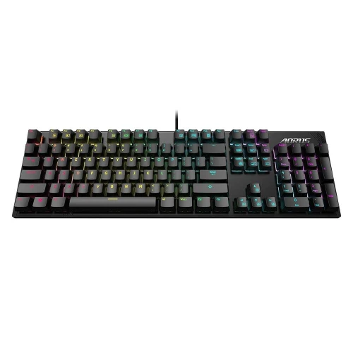 GIGABYTE AORUS K1 RGB FUSION - CLAVIER MECANIQUE FILARE - RÉTROÉCLAIRÉ RED - ANTI-GHOSTING - USB