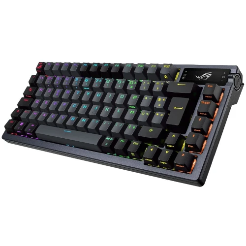 ASUS ROG AZOTH - CLAVIER MÉCANIQUE - COMPACT 75% - ROG NX RED - USB - BLUETOOTH - ECRAN OLED - RGB