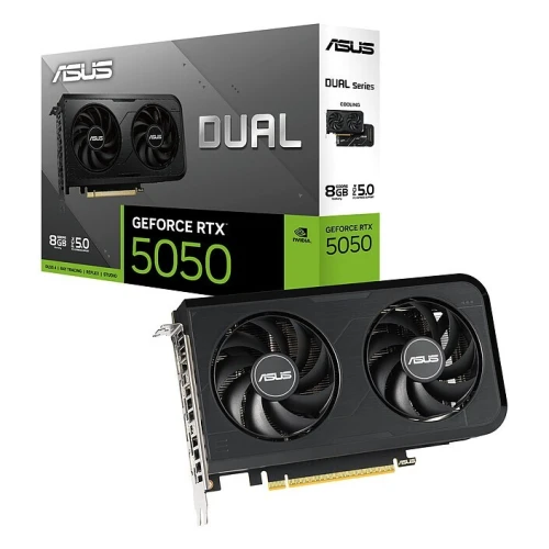 ASUS DUAL GEFORCE RTX 5050 8G - CARTE GRAPHIQUE GAMING - 8GO GDDR6 - DLSS 4 - RAY TRACING - REFLEX - BLACK