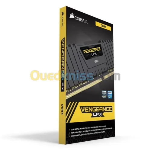 CORSAIR VENGEANCE LPX - 16GB DDR4 -1 BARRETTE 16GO - NON RGB - 3200MHZ - CL16 - AMD/INTEL -BLACK