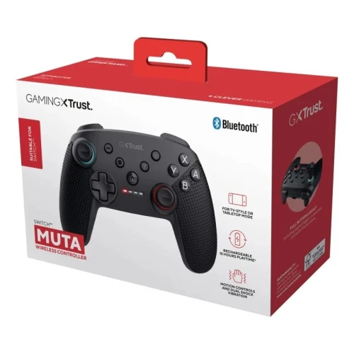 GX TRUST MANETTE SANS FIL BLUETOOTH - GXT 1246 GX - CONTROLEUR DE JEU - VIBRATION - COMPATIBLE PC - BLACK