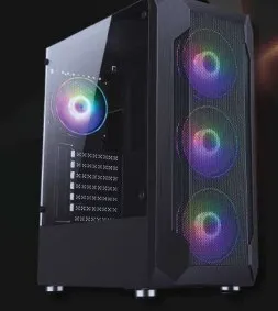 CONFIG AMD A520M DDR4 - RYZEN 5 4500 - 16G - 256GB - 400 W - SIROCCO ARGB 4 FANS - GEFORCE N210