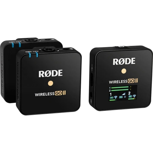RODE WIRELESS GO II DUAL CHANNEL SYSTÈME DE MICROPHONE NUMÉRIQUE SANS FIL COMPACT AVEC MICRO