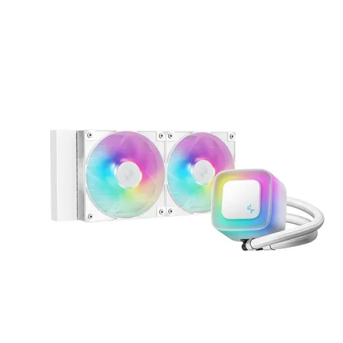 DEEPCOOL LE240 V2 - WATERCOOLING AIO 240MM - INTEL & AMD - ARGB - ANTI-LEAK - 2 100RPM - WHITE