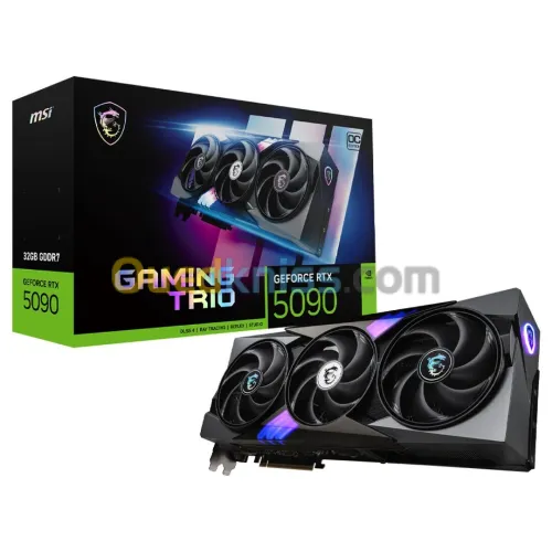 MSI GEFORCE RTX 5090 32G GAMING TRIO OC - 32GO GDDR7 - DLSS4 8K - REFLEX 2 - HDMI/DP - PCIE-BLACK 