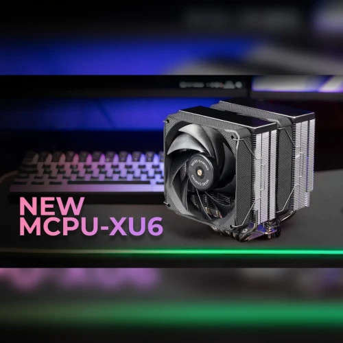 MARS GAMING MCPU-XU6 - REFROIDISSEUR EN 2 VENTILATEURS - 120mm - AMD & INTEL - 350W - BLACK