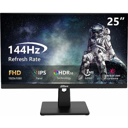 DAHUA LM25-B221B - ECRAN GAMING 25" FHD - DALL IPS - 144HZ - 1MS - VESA - HDMI / DP - BLACK 