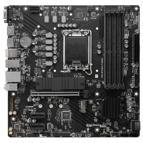MSI PRO B760M-P DDR4 - MICRO ATX - SOCKET 1700 - 4X DDR4 - M.2 PCIE 4.0 -  USB 3.1 - PCIE 4.0 16X -