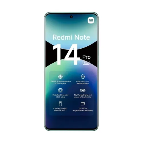 XIAOMI REDMI NOTE 14 PRO 5G -8GB - 256GB -5000 MAH -108 MPXL -6,67" FHD+ 