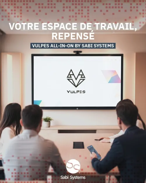 ECRAN INTERACTIF VULPES 75" - 4K ULTRA HD TACTILE - 8GO - 256GO SSD + SUPPORT - SANS OPS - WIN11 - BLACK