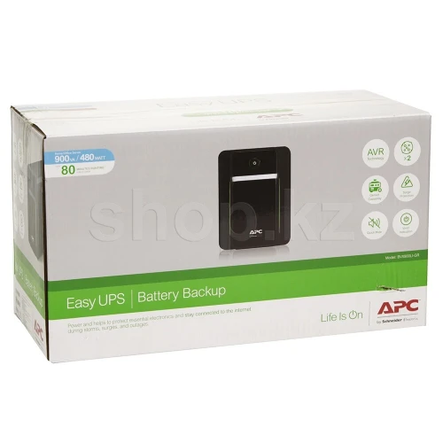 APC Easy UPS BVX900LI-GR - ONDULEUR 900VA - 480W - 2 X PRISES FR SCHUKO - LINE INTERACTIVE - BLACK