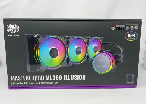 COOLER MASTER MASTERLIQUID ML360 ILLUSION - WATERCOOLING ARGB BLACK  - INTEL ET AMD - 3 FAN 120mm
