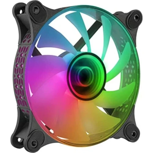 MARS GAMING MF-3D FAN - VENTILATEUR 12CM ARGB 360 DEGREE - RVB ADRESSABLE - 1.8W - BLACK & WHITE