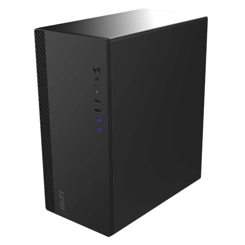 MSI PRO SHIELD M100P - BOITIER PC GAMING MICRO-ATX - AIRFLOW - ACIER PANNEAU LATÉRAL - BLACK