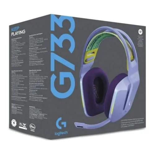 LOGITECH G733 LIGHTSPEED - CASQUE GAMING SANS FIL - DTS HEADPHONE X 2.0 - RGB - MICRO DÉTACHABLE - BLEU