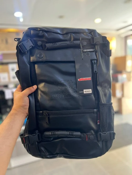 WITZMAN B2023 - SAC À DOS DE VOYAGE - GRANDE CAPACITÉ - COMPARTIMENT MULTI-USAGE - DESIGN MODERNE - MATÉRIAUX RÉSISTANTS - BLACK
