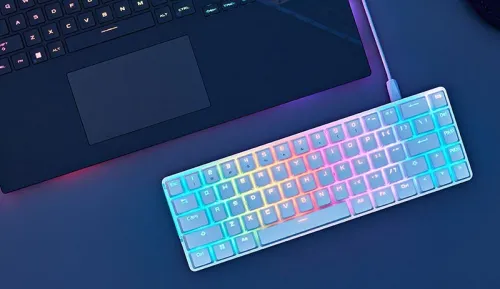 ASUS ROG FALCHION ACE - CLAVIER MÉCANIQUE COMPACT 65% - FILAIRE - ROG NX RED - USB 2.0 - RGB -AZERTY