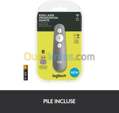 Logitech R500s - Télécommande de présentation - 3 boutons