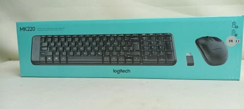 Logitech MK220 Clavier Souris Sans Fil  Ensemble  USB - NOIR