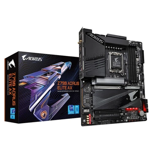 GIGABYTE Z790 AORUS ELITE AX - CARTE MÈRE ATX - ULTRA GAMING - LGA1700 - WI-FI 6E - 4XM.2 - DDR5 x 4