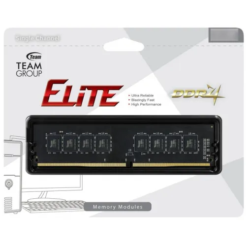 TEAMGROUP ELITE - RAM DESKTOP DDR4 - 32GB - 3200MHZ - CL22 - 1.2V - DIMM - BLACK