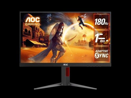 ÉCRAN AOC 27G4 - 27 INCH - 1080P - IPS - 180HZ - 1MS - GTG - HDR10 FAST - ADAPTIVE SYNC - NOIR