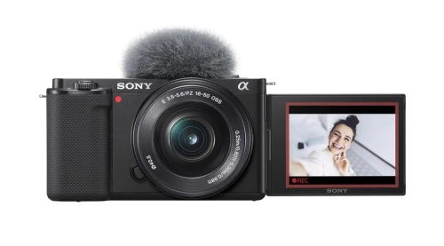 SONY ZV-E10 - APPAREIL PHOTO HYBRIDE 24.2 MP 4K + OBJECTIF E 16-50mm-LCD3" TACTILE -WI-FI -BLUETOOTH