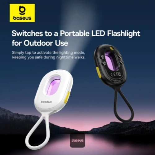 BASEUS HEYO CAMERA DETECTOR SERIE II - 3D SENSOR - LIGHTNING - ALARM MODE - ANTI-VOL -PORTABLE -NOIR