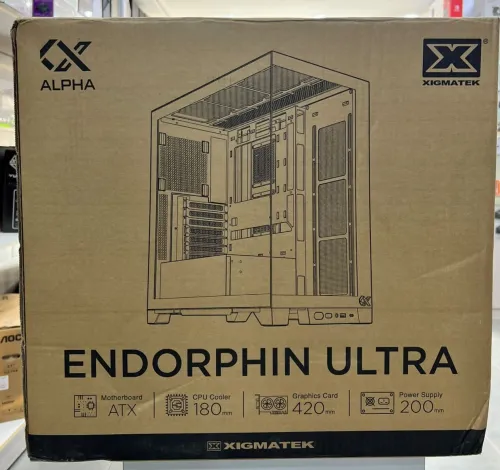 XIGMATEK ENDORPHIN ULTRA ARCTIC - BOITER MOYEN TOUR - 5 FAN 120mm ARGB - USB - TYPE C - WHITE 