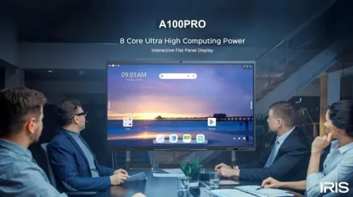 IRIS A100 PRO - ÉCRAN INTERACTIF 98" 248 CM - 4K UHD - ANDROID - WI-FI - BLUETOOTH - SUPPORT INCLUS