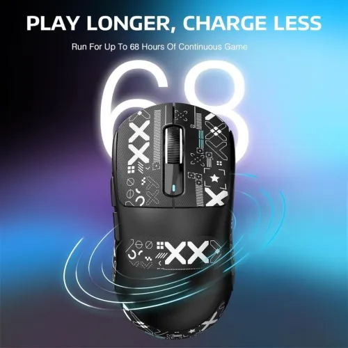 ATTACK SHARK X3 PRO - SOURIS FILAIRE & SANS FIL - BLUETOOTH - 6 BOUTONS - 26000 DPI - 8KHZ - BLACK
