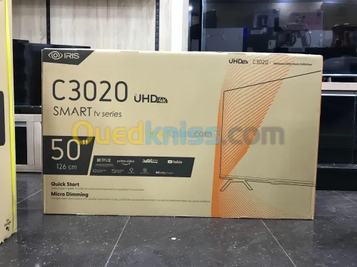 TV IRIS C3020 50" POUCES - SMART TÉLÉVISEUR HD - QUICK START - MICRO DIMMING - HAUTE DÉFINITION