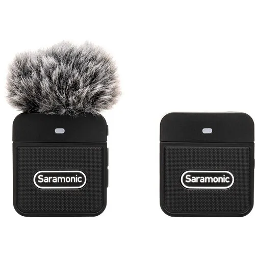 SARAMONIC BLINK100 B1 - MICROPHONE SANS FIL -ULTRA COMPACT - DUAL CHANEL- 1TX + 1RX - 2.4 GHZ- BLACK
