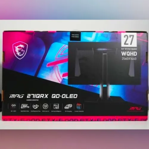 ECRAN MSI MPG 271QRX QD-OLED - MONITOR ULTRA GAMING 26.5" - 2.5K -  360HZ - 0.03MS - QD-OLED - BLACK