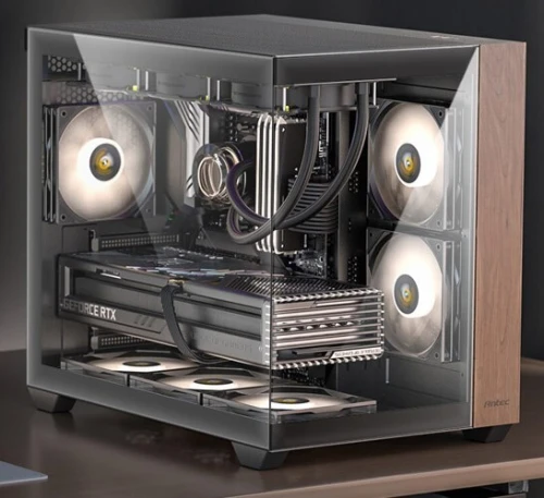 ANTEC CX800 WOOD - BOITIER PC GAMING MOYEN TOWER - 360MM ARGB - AIRFLOW - VERRE TREMPÉ - BLACK