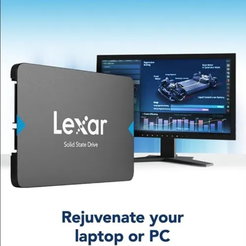 LEXAR NS100 1TB - DISQUE DUR INTERN SATA III SSD 2.5" - 550MB/s - UP TO 2000 Hz - 6Gb/s- NOIR