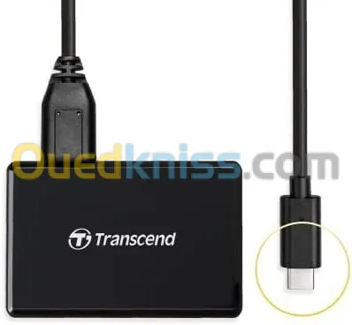 Transcend RDC8 Lecteur de Carte Mémoire Externe USB 3.1 Type C