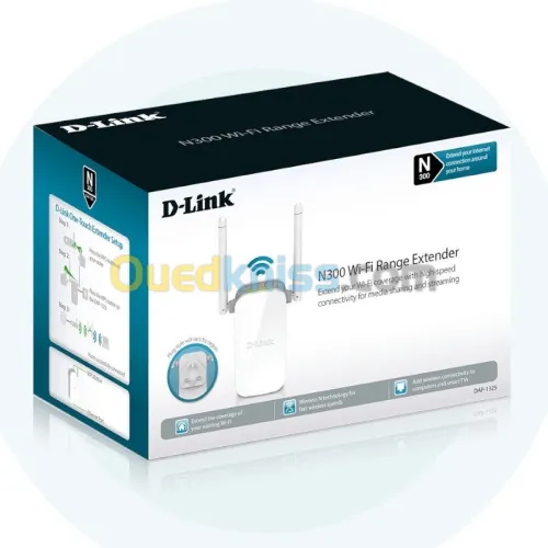 D-LINK DAP-1325 RÉPÉTEUR WIFI N 300 MBPS - MURALE - ANTENNES EXTERNES - BOUTON WPS - SÉCURITÉ WPA2