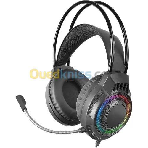 MARS GAMING MH124 - CASQUE-MICRO FILAIRE - RGB - CIRCUMAURAL - STÉRÉO - MICRO FLEXIBLE - BLACK