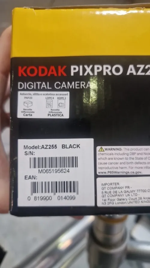 KODAK PIXPRO AZ255 - APPAREIL PHOTO NUMÉRIQUE - 16 MPXL - 24 MM  - 4 PILES AA - SD/SDHC - BLACK 