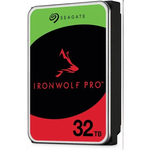 SEAGATE IRONWOLF PRO 32TO - Disque dur interne NAS HDD 3.5" SATA III - 7200 RPM - 512 MO CASH - RED - ST32000NT000