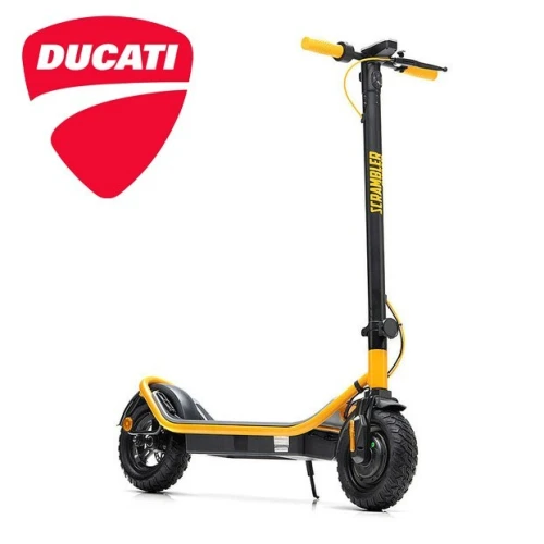 DUCATI SCRAMBLER CITY CROSS-E  STREET EDITION - TROTTINETTE ÉLECTRIQUE - 350W BRUSHLESS - 450WH BATTERIE - 45KM - PLIABLE - BLACK