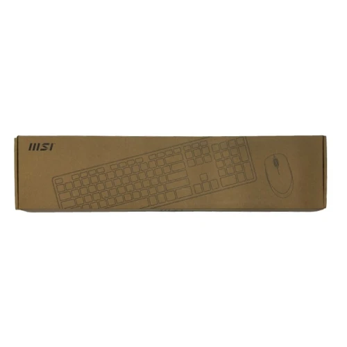 MSI COMBO CLAVIER + SOURIS SANS FIL - RF1430 - AZERTY - USB-A - 100% AVEC PAVÉ NUMÉRIQUE - WHITE